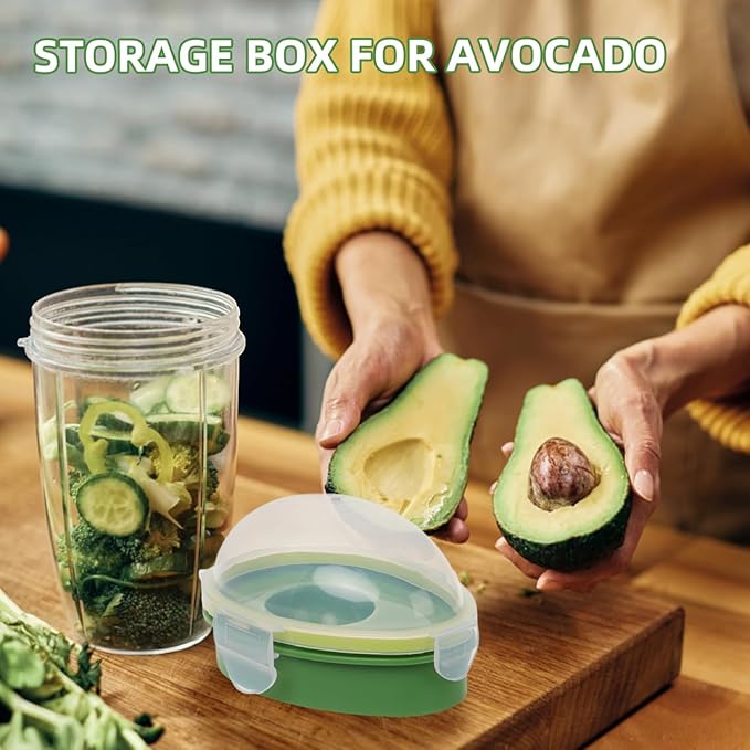 DOITOOL Avocado Keeper Reusable Avocado Storage Container individual Avocado Saver Avocado Holder Organizer for Refrigerator Fridge to Keep Avocado Fresh