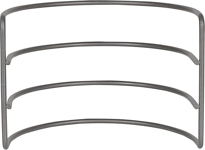 Spectrum Arch Kitchen Lid Organizer for Plates, Cutting Boards, Bakeware, Cooling Racks, Pots & Pans and Serving Trays, Industrial Gray