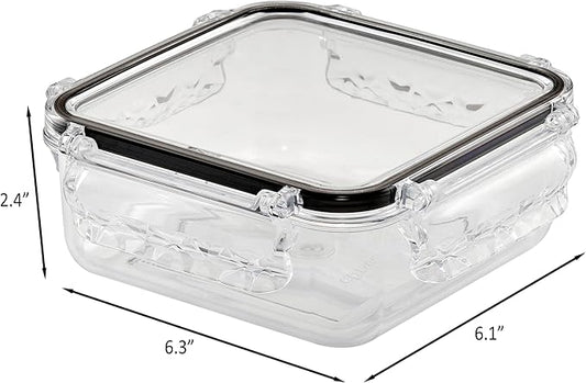 Airtight Food Storage Container With Lid (25oz) Leak-Proof Lunch Box | BPA-Free | Meal Prep | Microwave, Freezer and Dishwasher Safe | Kitchen Fridge Organizer Boxes | Fresher Food