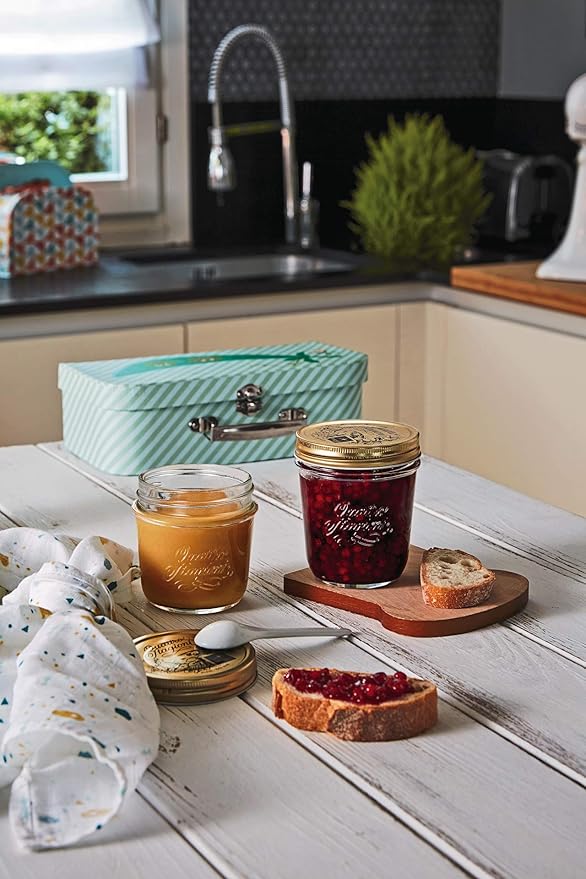 Bormioli Quattro STAGIONI-1L 365160-CBC Set of 3 Airtight Jars Transparent