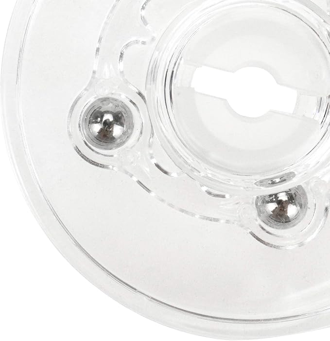 Geesatis 4 Pcs Acrylic Tiny Lazy Susan 2.5 inch Rotating Turntable Organizer Bearings Round Swivel Plate, Smooth Swivel Plate for Kitchen Base Turn Dining Table, Clear