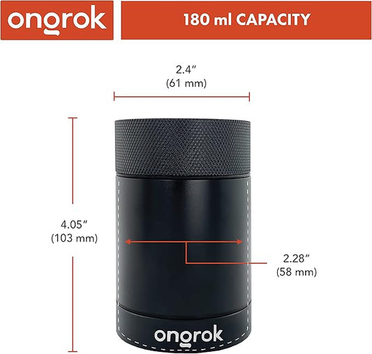 ONGROK Aluminum Storage Container, 180ml, Air Proof Jar to Preserve Smell and Aroma