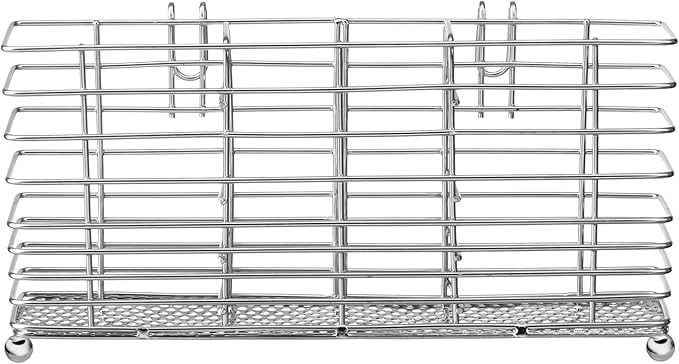 iPEGTOP Utensil Drying Rack Basket Holder for Kitchen Counter, Hanging Standing Cutlery Silverware Flatware Organizer with Hooks for Spatula Spoon, Rustproof 304 Stainless Steel