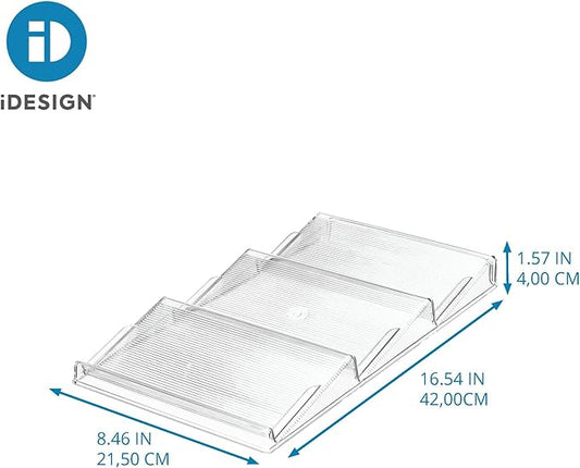 iDesign 3-Tier Spice Drawer Organizer –Linus Collection – Clear