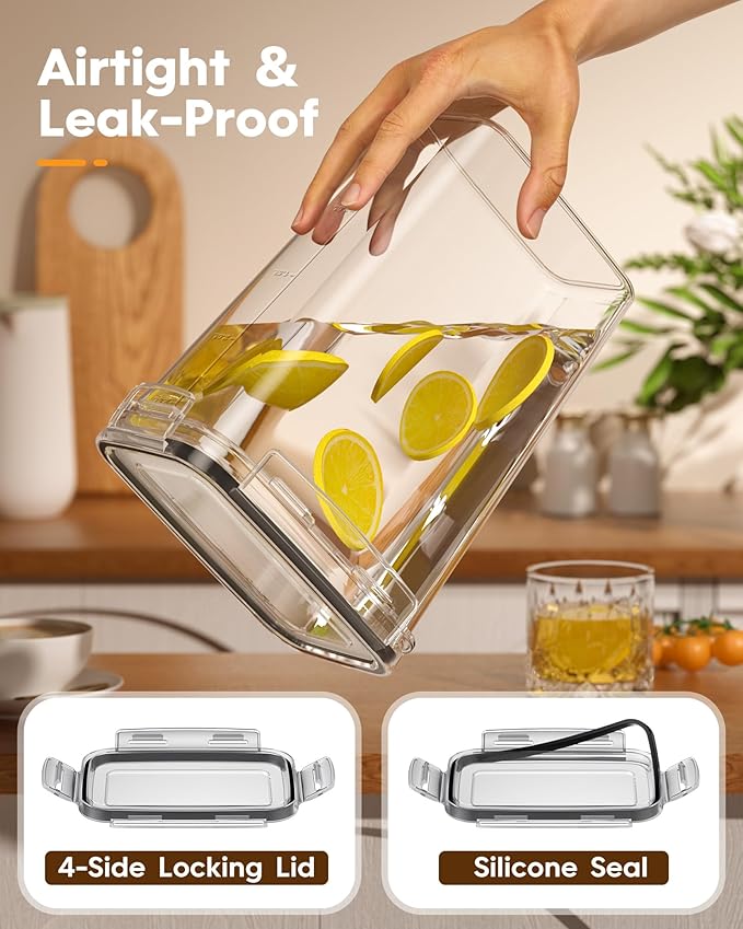 15 Pack Airtight Food Storage Containers with Lids, Kitchen Pantry Organizers and Storage, BPA-Free Plastic Food Canisters for Cereal, Flour, Sugar, Pasta, Dry Food, Include Labels & Marker