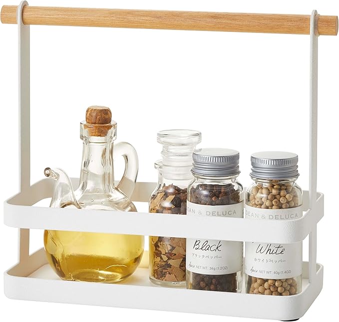 Yamazaki Home Tosca Spice Rack - Steel + Wood