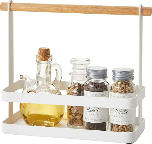 Yamazaki Home Tosca Spice Rack - Steel + Wood