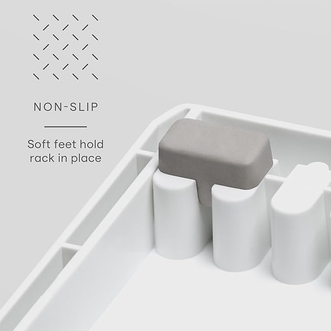YouCopia StoreMore Cookware Rack, Adjustable Pan and Pot Organizer for Kitchen Cabinet Storage, White