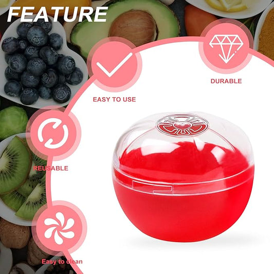 Fruit and Vegetable Storage Containers for Fridge 4 Piece Set, Onion, Lemon, Tomato and Avocado Saver/Holder/Keeper
