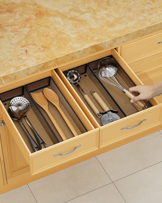 JANE EYRE kitchen drawer organizer - silverware utensil organizer for kitchen drawer,silverware tray in drawers