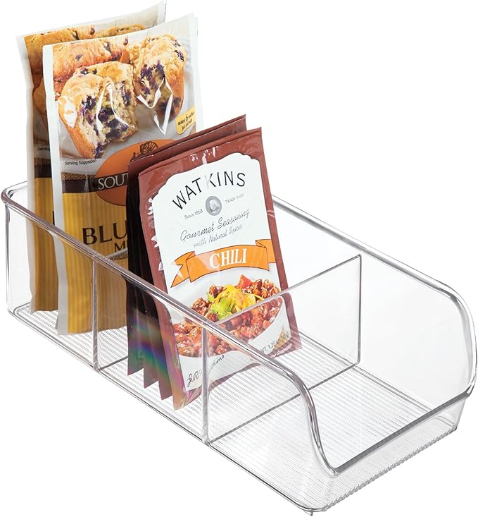 InterDesign Linus Kitchen, Pantry, Refrigerator, Freezer Storage Container, Clear