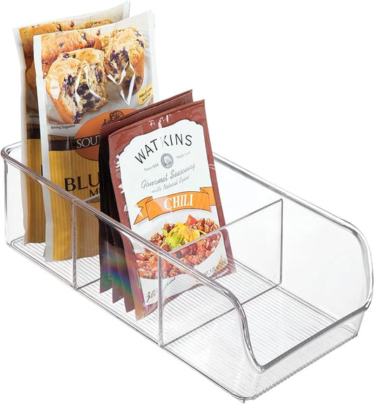 InterDesign Linus Kitchen, Pantry, Refrigerator, Freezer Storage Container, Clear