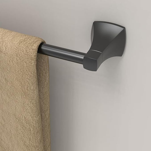 18 Inch Matte Black Towel Bar Towel Rack for Bathroom Kitchen Hand Towel Holder Dish Cloths Hanger SUS304 Stainless Steel Rustproof Wall Mount