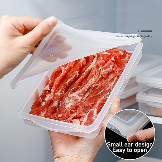2 Pack-Bacon Keeper, Plastic Airtight Deli Meat sliced cheese Food Storage Containers with Lids for Refrigerators, Freezer, BPA-Free, Meal Prep