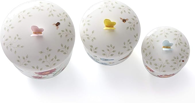 Lenox Butterfly Meadow 3-Piece Canister Set, 6.60 LB, Multi