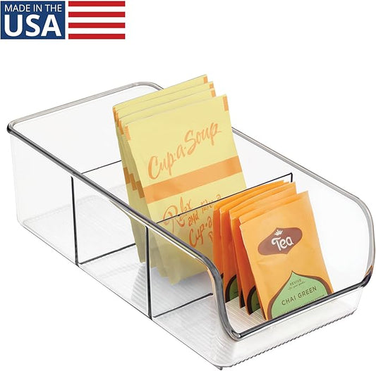 InterDesign Linus Kitchen, Pantry, Refrigerator, Freezer Storage Container, Clear