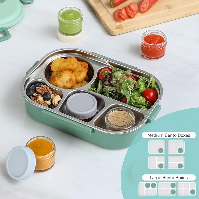 VITEVER [6 Pack] Salad Dressing Container To Go, 1.7 oz Glass Small Condiment Container with Lids, Dipping Sauce Cups Set, Leakproof Reusable Sauce Containers for Lunch Box Work Trip.