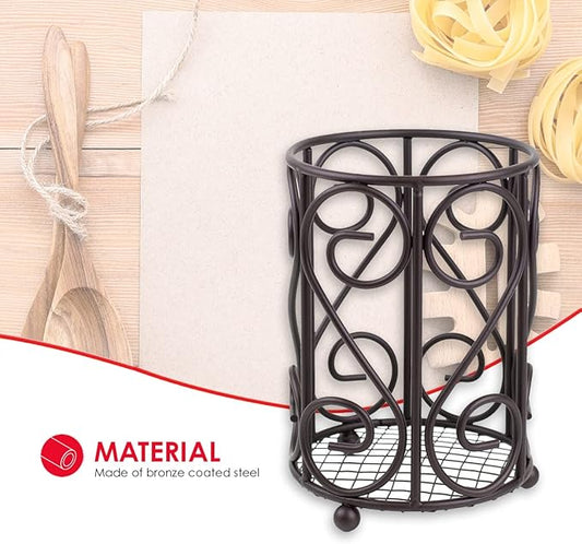 Home Basics Scroll Collection Cutlery Holder