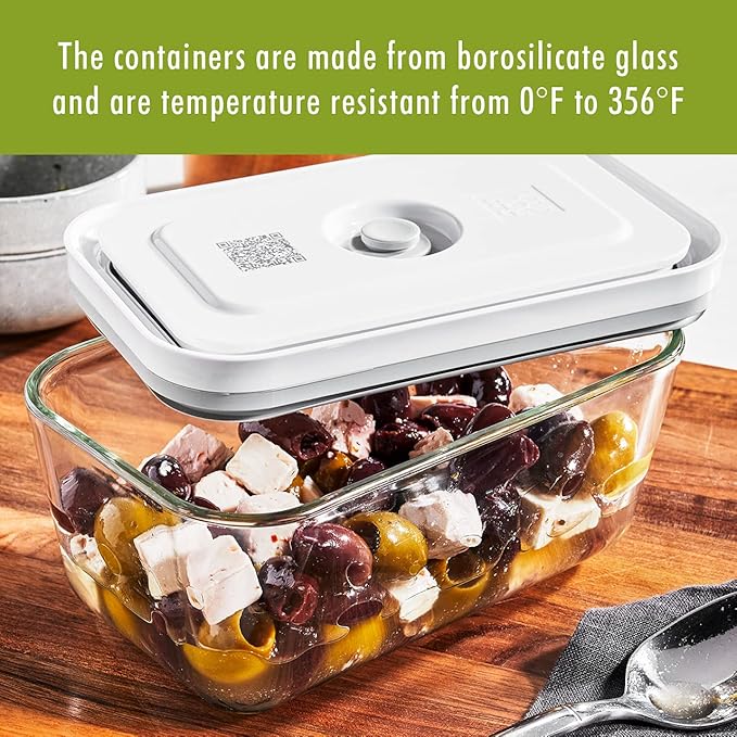 ZWILLING Fresh & Save 3-pc Glass Food Storage, Meal Prep Container, Assorted Sizes