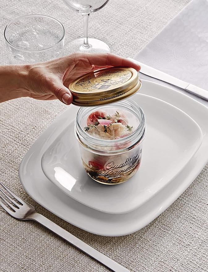 Bormioli Quattro STAGIONI-1L 365160-CBC Set of 3 Airtight Jars Transparent