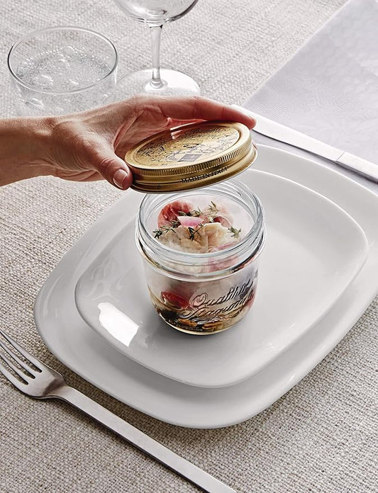 Bormioli Quattro STAGIONI-1L 365160-CBC Set of 3 Airtight Jars Transparent