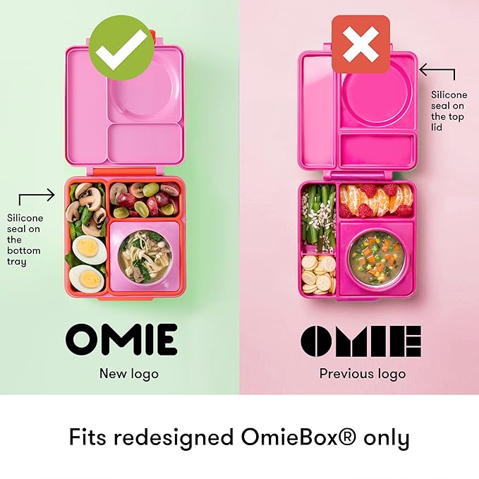OmieBox (2 pack) Leakproof Dips Containers To Go, Salad Dressing Container, Condiment Container with Lids - Food Safe Silicone - 4 ounces (Purple/Orange)