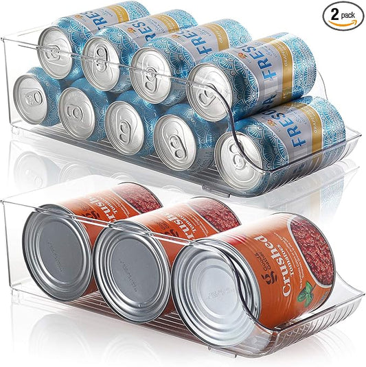 StorageBud Pantry Organization And Storage - Refrigerator Organizer Bins - Stackable Clear Fridge & Freezer Organizer Bins - Great Bins For Pantry, Storage, Organizer, Fridge, Freezer, & More