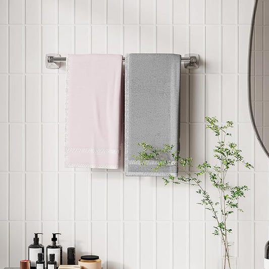 18 Inch Chrome Towel Bar Towel Rack for Bathroom Kitchen Hand Towel Holder Dish Cloths Hanger SUS304 Stainless Steel Rustproof Wall Mount