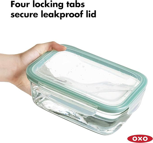 OXO Good Grips 8 Cup Smart Seal Glass Rectangle Container