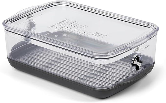 ProKeeper+ by Progressive Stackable Produce ProKeeper Storage Container with Stay-Fresh Vent System (PKS-907 (3 qt Medium Produce))
