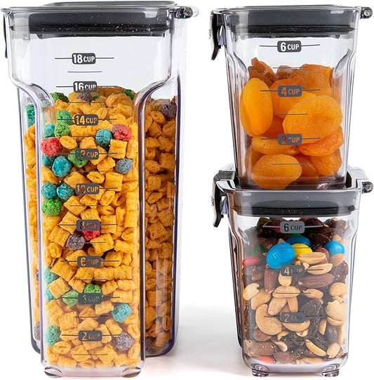 Progressive International ProKeeper+ 4.5-quart Large Cereal Keeper Multipurpose Airtight Stackable Food Storage Container