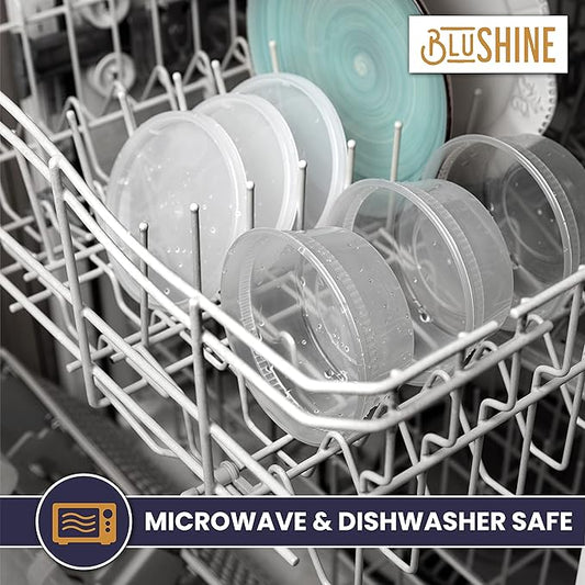 [40 Sets] 8 oz. Plastic Deli Food Storage Containers with Airtight Leak Proof Lids - Reusable - Microwave, Fridge, and Freezer Safe