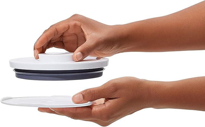 OXO Good Grips 3-Piece Mini Round POP Canisters | Includes three 0.6 Qt/0.6 L Airtight Food Storage Containers | Ideal for tea, sugar cubes | BPA Free | Dishwasher Safe