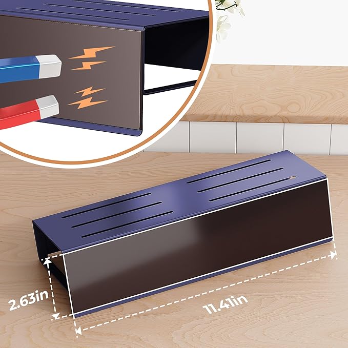 4 Pack Moveable Fridge Magnetic Spice Racks,Metal Purple