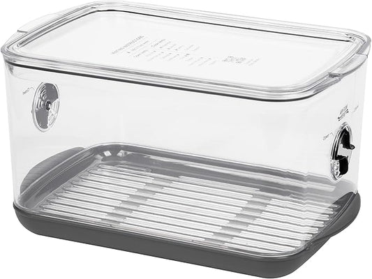 ProKeeper+ by Progressive Stackable Produce ProKeeper Storage Container with Stay-Fresh Vent System (PKS-902 (5.7 qt Large Produce))