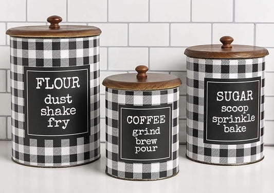 Canister Set - Flour Sugar Coffee
