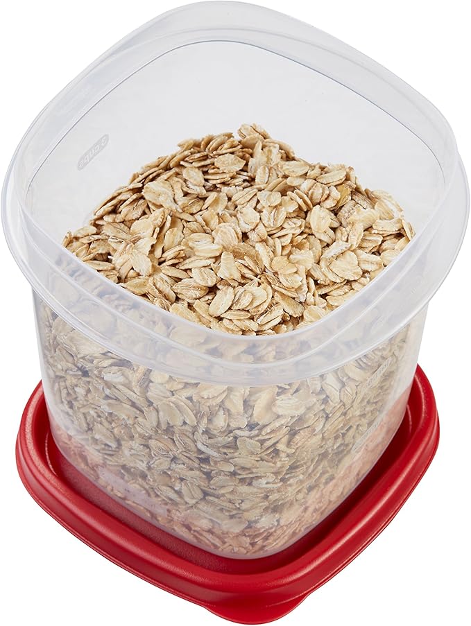 Rubbermaid Easy Find Lids Food Storage Containers, Racer Red, 6-Piece Set