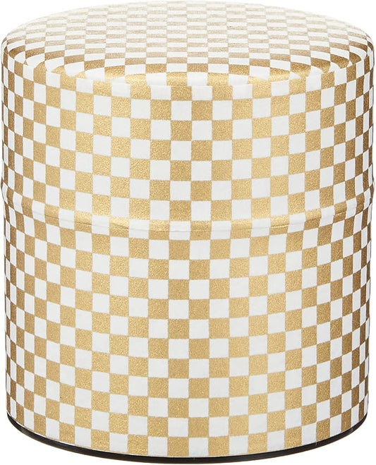 Yamaco 80093 Pokkan Gorgeous Checkered Small Tea Tin