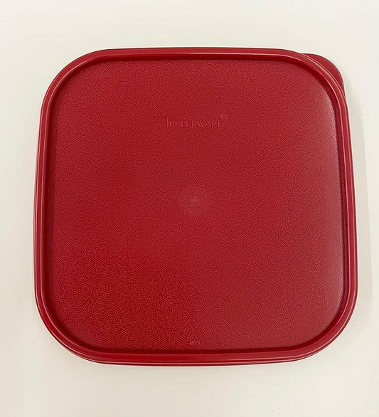 Tupperware Modular Mates Square Replacement Lids Seal Lid 1623 Red 7" x 7"