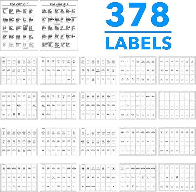 SpaceAid 24 Pcs Spice Jars with Bamboo Lids and Labels, Empty 4oz Glass Bottles, Minimalist Farmhouse Stickers with Funnel, Seasoning Containers for Spice Rack, Cabinet and Drawer