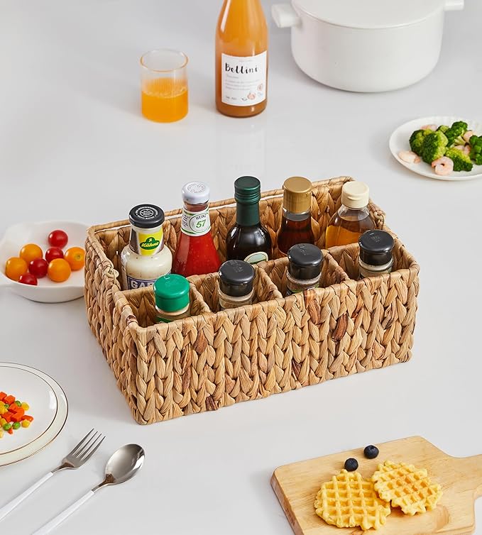 Utensil Caddy, Utensil Basket for Table,Napkin and Utensil Holder, Silverware Caddy, Cutlery Holder, Utensil Holder for Party, Picnic Caddy for Plates and Utensils…