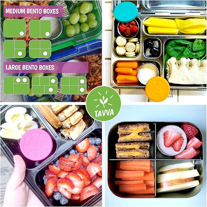 3 X 1.7oz Condiment Containers with Lids - Leakproof w/Silicone Lids - BPA Free - Dishwasher & Freezer Safe - Reusable Salad Dressing Container To Go - Sauce & Dip Cup for Lunchbox, Meal Prep
