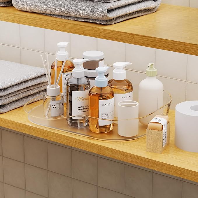 Li&Zhao Lazy Susan Organizer for Cabinet - Square Turntable Organizer 14.4" x 10.8" Fridge Lazy Susan Rotating Organizer Storage for Refrigerator,Bathroom,Kitchen,Table,Countertop,Pantry