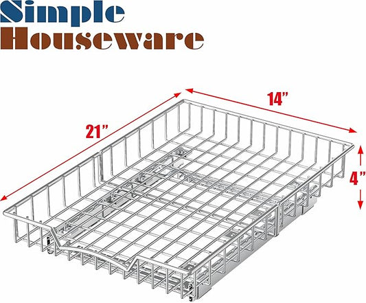 Simple Houseware Under Cabinet Pull Out Sliding Shelf Drawer Organizer, 21" D x 14" W