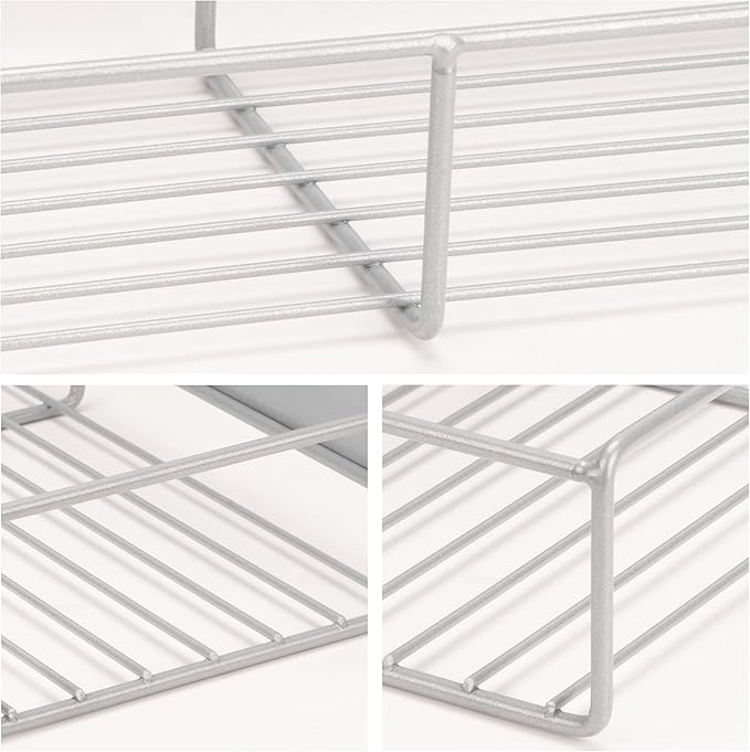 Strong Magnetic Spice Rack For Refrigerator, Large Size Space Saving Organizer, Durable Shelf for Oven, Fridge - 4 Pack - Iron - Ultimate Gray