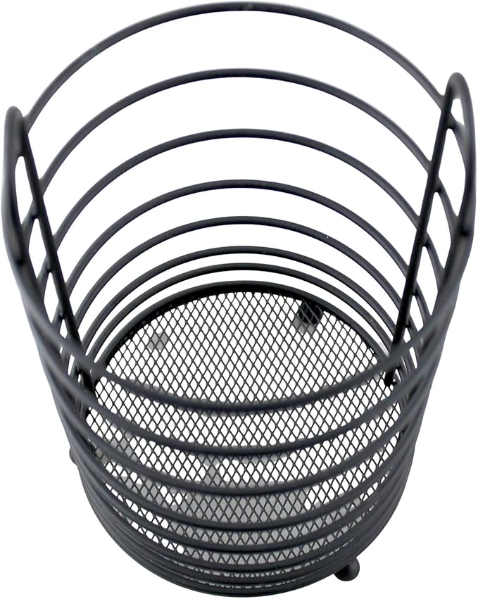 Dependable Industries inc. Essentials Kitchen Cutlery Holder Utensil Caddy Mesh Bottom Finish (Black)