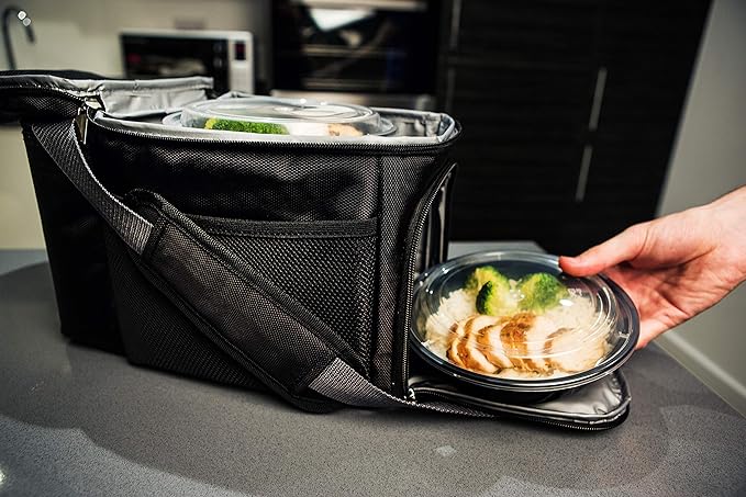 PrepNaturals 30 Pack Meal Prep Containers - 30 Pack of 24 Oz 100% BPA-free Plastic Food Storage Containers with Lids - Reusable Plastic Containers with Lids - Dishwasher Safe Lunch Containers