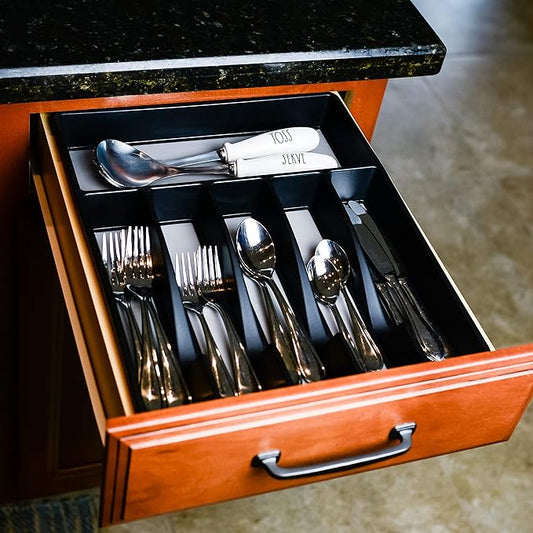 Galashield Silverware Organizer for Kitchen Drawers Flatware Utensils and Cutlery Tray