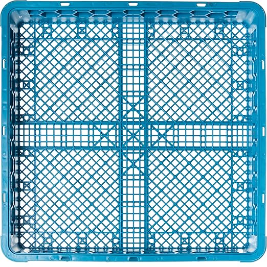 Carlisle FoodService Products Opticlean Flatware Rack Dishwashing Tray for Kitchens and Restaurants, Plastic, 18.25 Inches, Blue